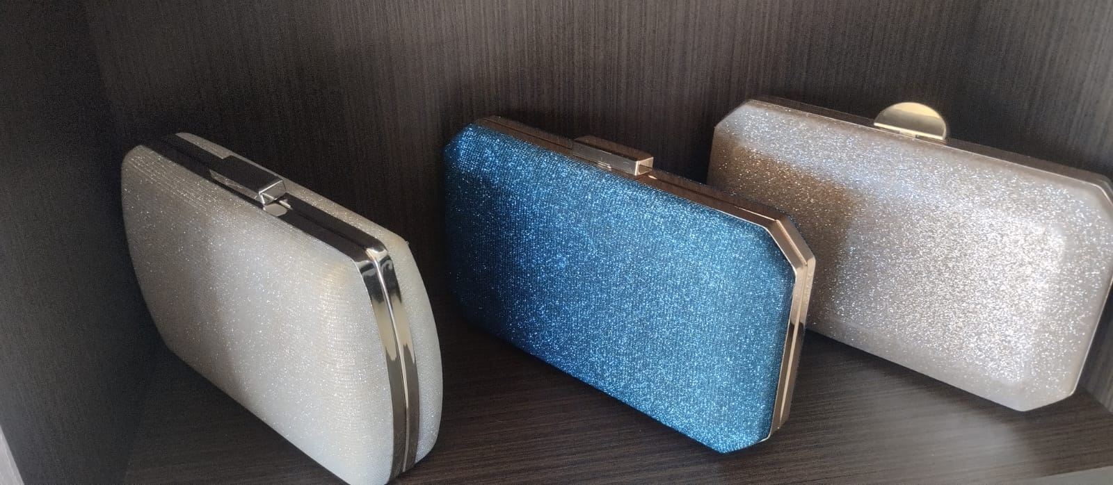 Bolsas clutch glitter
