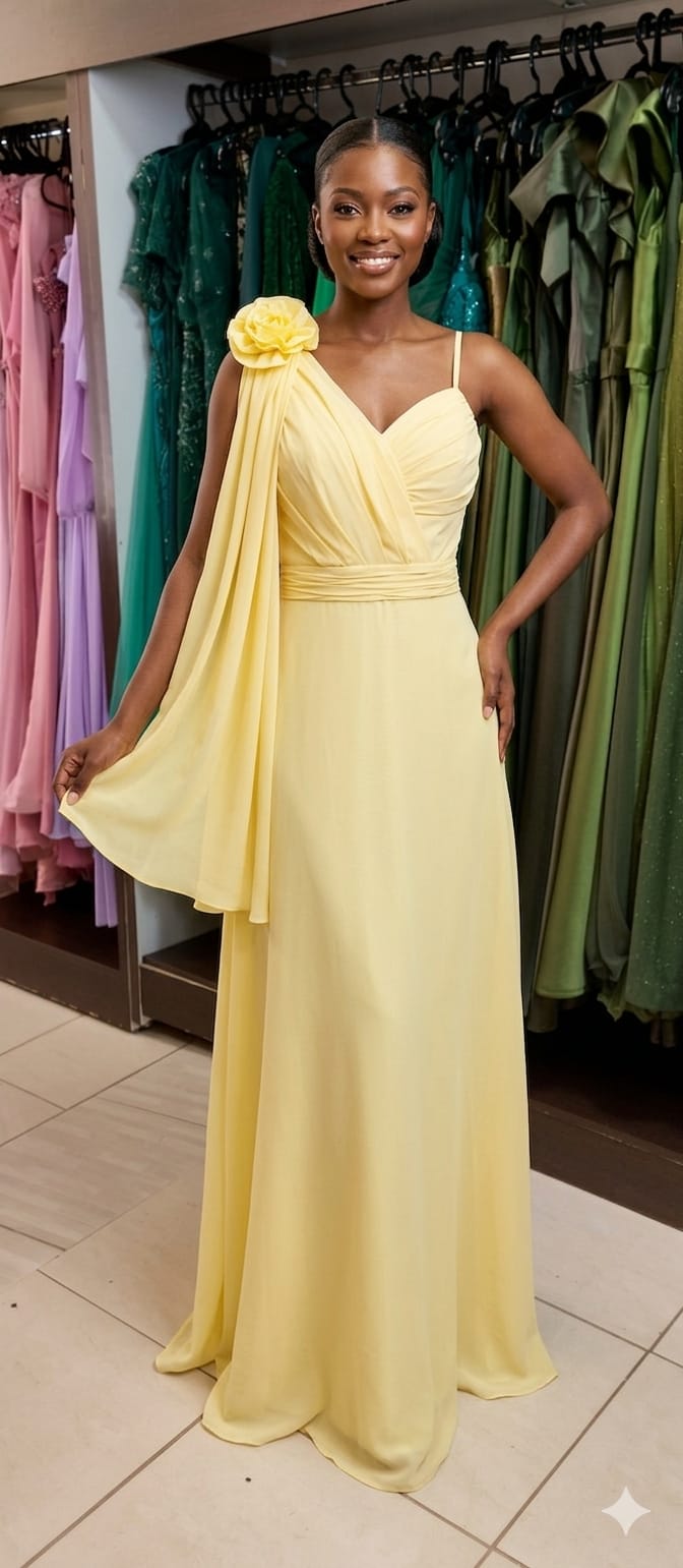 Vestido Amarelo Flor